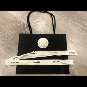 Chanel shopping bag, Camilla and ribbon